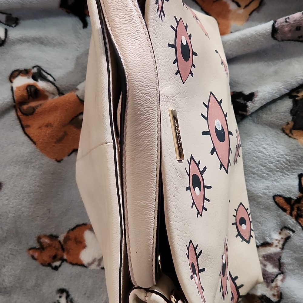Kate Spade Beige Eye Print Tote Bag - Picture 4 of 4